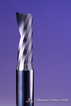 Load image into Gallery viewer, EC009 Carbide 1 Flute Spiral Upcut O Flute Router Bit-Plastics, Alum - Extreme Super Polished