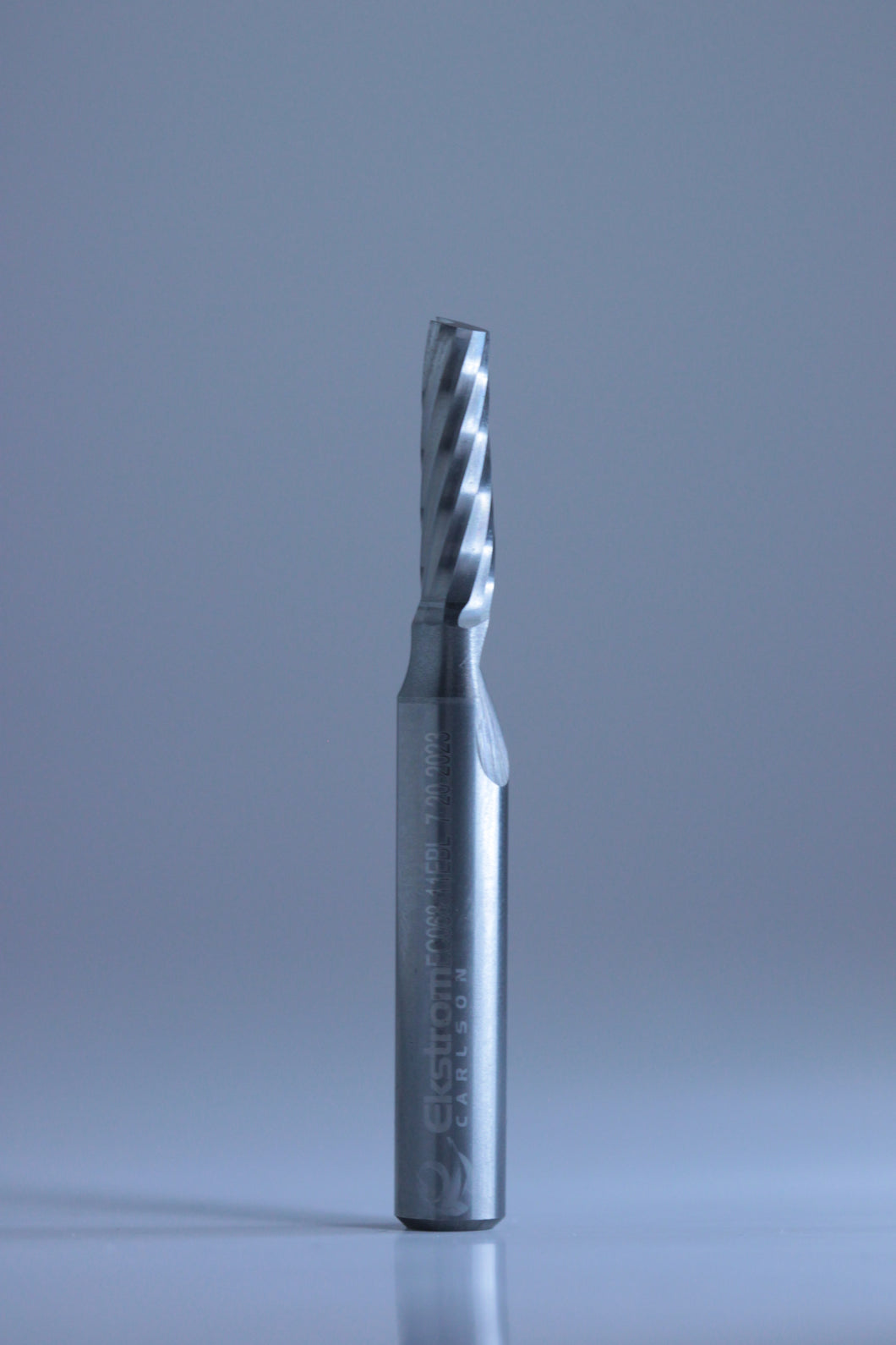 EC068 Carbide 1 Flute Spiral Upcut O Flute Router Bit-Hard Plastics
