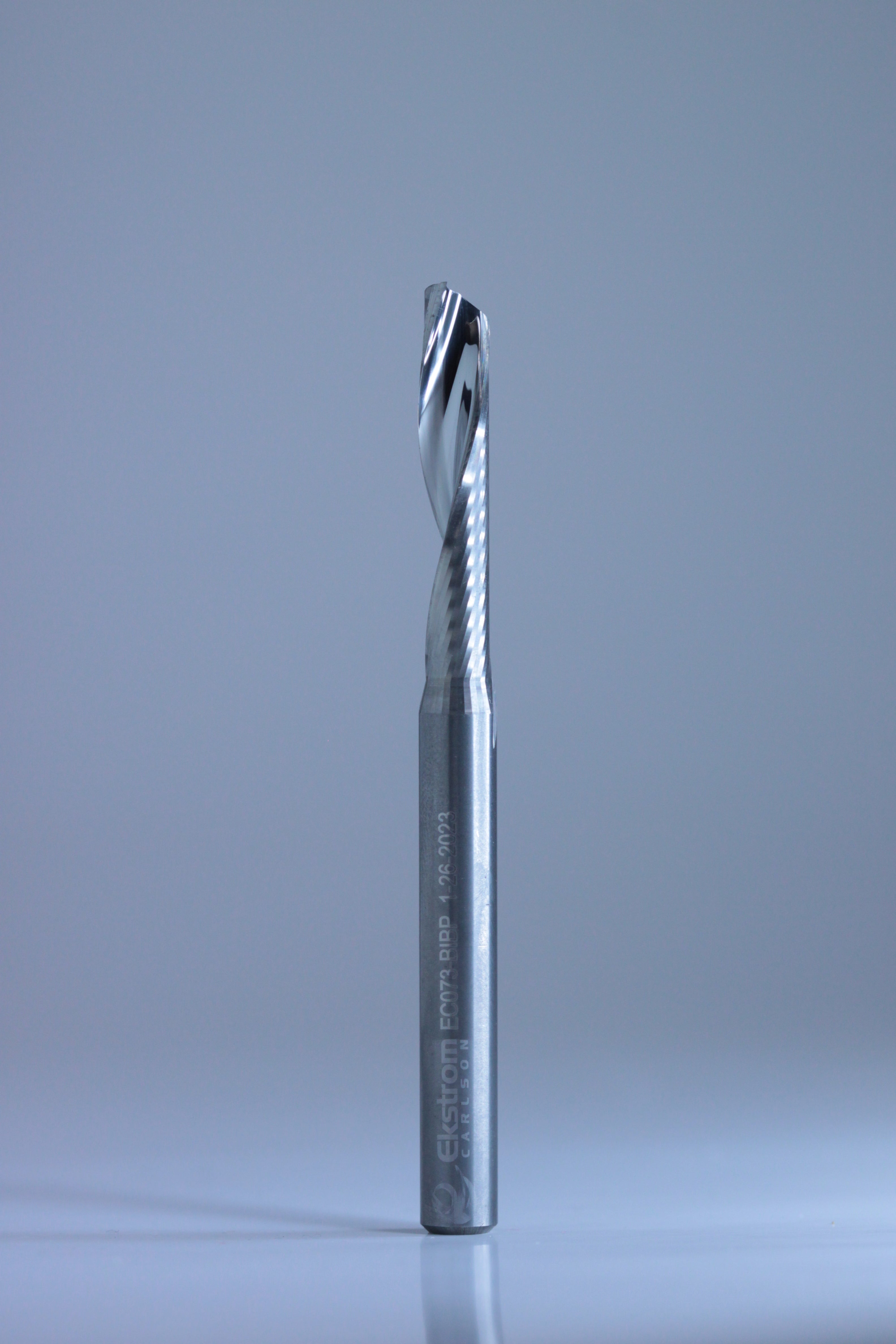 EC073 Carbide 1 Flute Spiral Upcut O Flute Router Bit for Aluminum ...